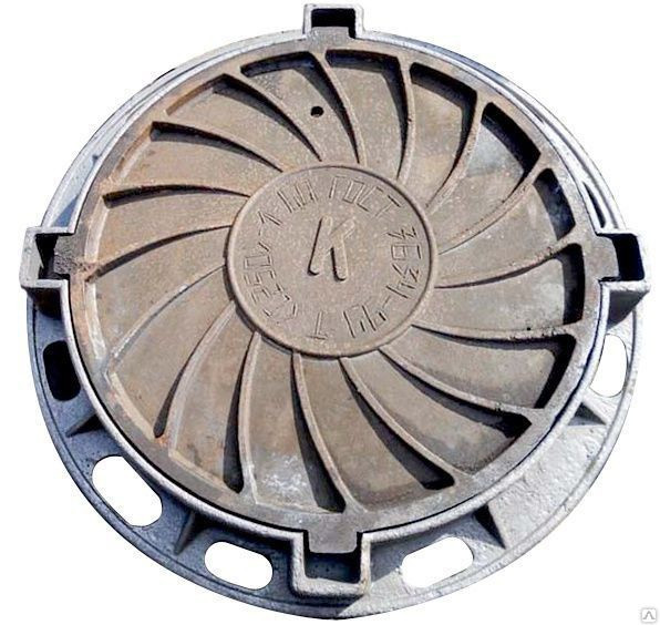 Чугунный люк ЛЧ тип ТМР - фото - 1