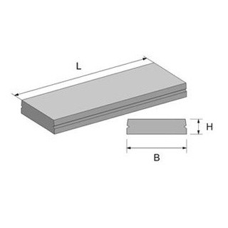 Плита перекрытия каналов и камер ВП-37-18 без отверстий - фото - 1