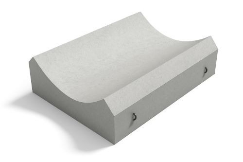 Лекальный блок БЛ 4.201 (№ 8а) под звенья круглых труб - фото - 1