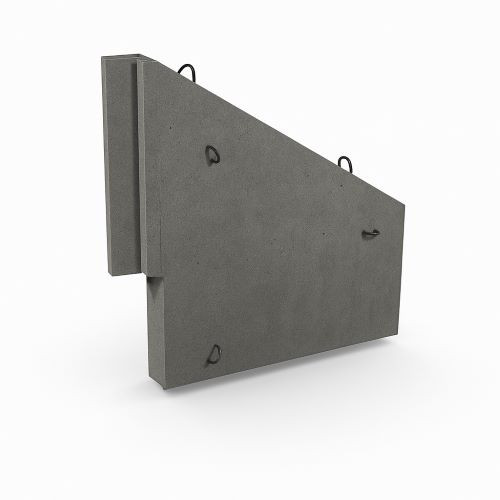 Откосная стенка СТ-1 л/п для звеньев круглых труб на плоском опирании - фото - 1